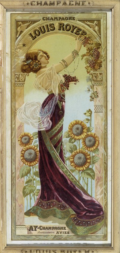 Reklamní plakát na šampaňské Louis Royer, konec 19. století od Unknown artist