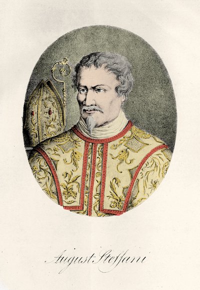 Agostino Steffani (1654-1728) italský skladatel rytina 1856 od Unknown artist