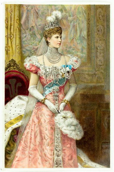 Alexandra, princezna z Walesu, kolem roku 1900 od Unknown Artist