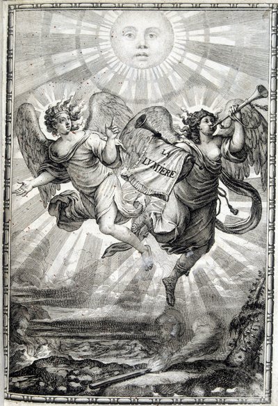 Alegorická postava světla - Světlo pro Monsignora významného kardinála Julese Mazarina (Giulio Raimondo Mazzarino nebo Mazzarino) (1602-1661) od Unknown artist