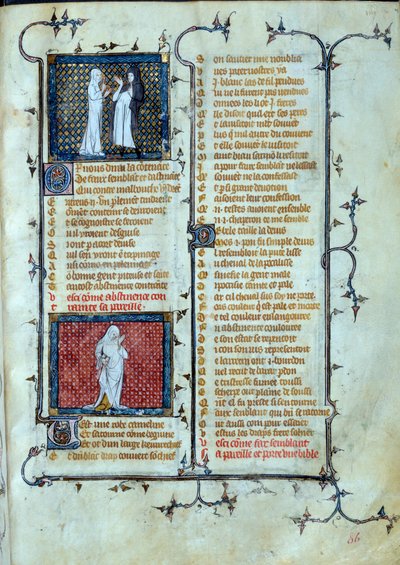 Alegorické znázornění lásky hrající pasti Malebouche, pod postavou abstinenční miniatury v „“Roman de la rose““ od Jean de Meun, Jean de Meung nebo Jean Chopinel, Jean Clopinel (asi 1240-1305), kolem roku 1370. Paříž, Bibliotheque Sainte Ge od Unknown artist