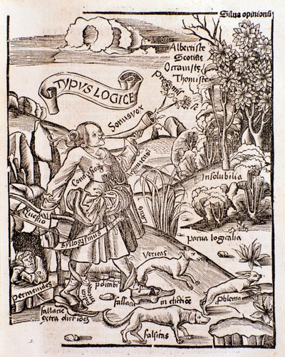 Alegorie logiky z Margarita philosophica od Gregora Reische (1508) od Unknown artist