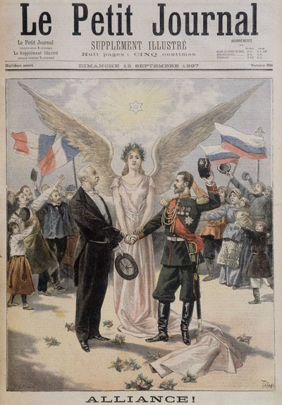Aliance (mezi Francií a Ruskem) - Couv. ""The Petity Journal""" z 12. září od Unknown artist