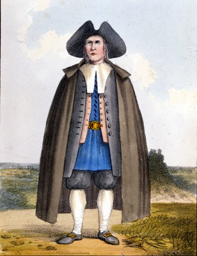 Americký kvaker, konec 18. století. od Unknown artist