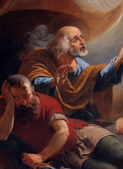Anděl osvobodí svatého Petra z vězení, tažený F. Devigne (?) od Unknown artist
