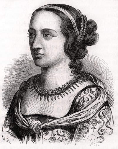 Anny Francouzské, známé jako Paní z Beaujeu (1461 - 1522). od Unknown artist