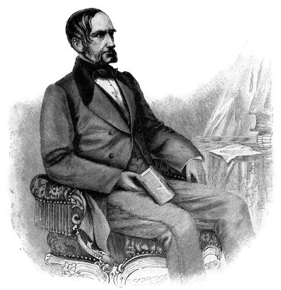 Anton von Schmerling, rakouský politik - rytina - Portrét Antona von Schmerlinga (1805-1893), rakouského právníka a politika od Unknown artist