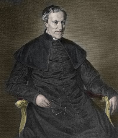 Antonio Rosmini (1797-1855), italský filozof a kněz - Portrét italského kněze a filozofa Antonia Rosmini Serbati (Rosmini-Serbati) (1797-1855) "" od Unknown artist