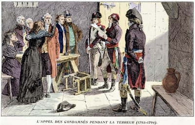 Odvolání odsouzených během teroru (1793-1794) od Unknown artist