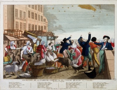 Vzhled slavné komety (1811) při pohledu z Quai de la Vallee v Paříži - píseň sur l