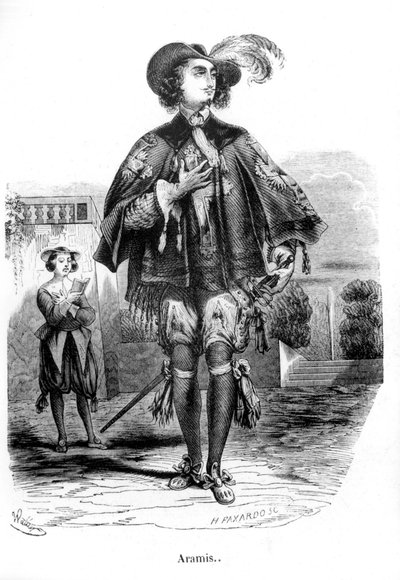 Aramis - ve filmu „Tři mušketýři“ od Alexandra Dumase Pèrea. od Unknown artist