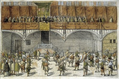 Archeduc Mathias a princ Oranžský skládají přísahu chránit svobodu Nizozemska od Unknown artist