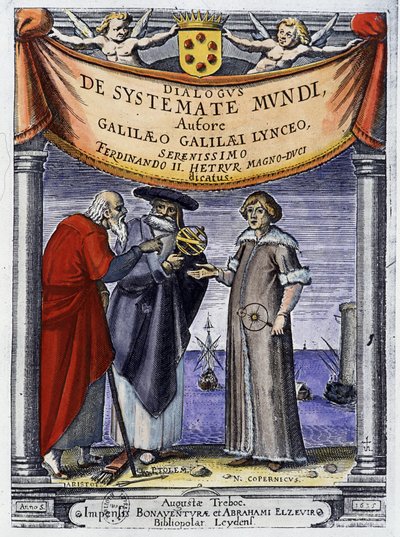 Aristoteles, Ptolemaios a Mikuláš Koperník (Nicolaus Copernicus od Unknown artist