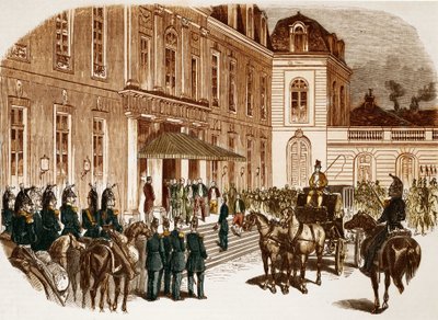 Příjezd Ludvíka Napoleona Bonaparta (Louis-Napoleon III.) do Elysee den po jeho zvolení. od Unknown artist