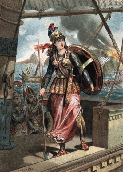 Artemé Iere (V. století př. n. l.) šel do bitvy u Salamine (480) po boku Xerxe I. v „El Culto de la Hermosura““ od Juana Justa Hugueta, editory Molinas Hermanos od Unknown artist