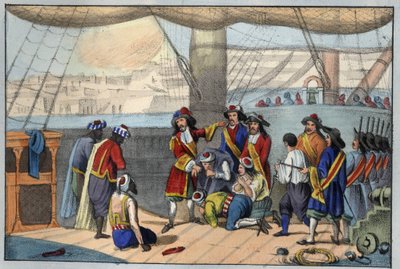 Srpen 1682: bombardování Alžíru Duquesnem. (Abraham, markýz Duquesne od Unknown artist