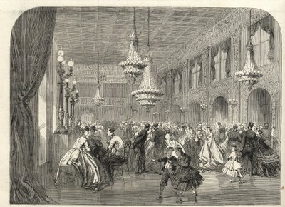 Baden Baden (Baden-Baden), Německo - Uvnitř konverzační místnosti - 1867 od Unknown artist