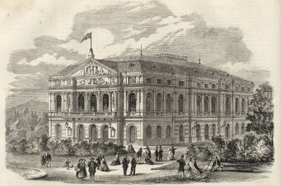 Baden Baden (Baden-Baden), Německo – Badenské divadlo – 1867 od Unknown artist