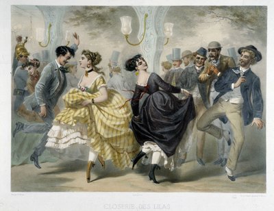 Ples v Closerie des Lilas, cca 1860 od Unknown artist