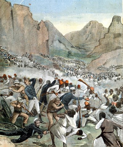 Bitva u Adoua mezi Itálií a Etiopií od Unknown artist