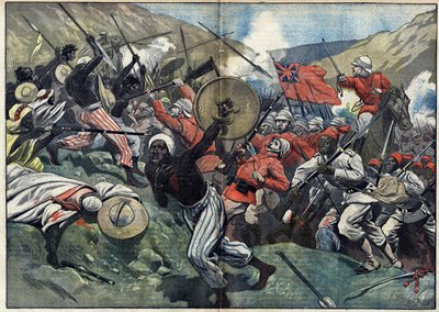Bitva u Atbary (Súdán) od Unknown artist