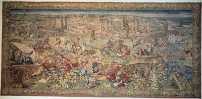 Bitva u Pavie. Gobelín. 17. století. Muzeum Capodimonte, Neapol. od Unknown artist