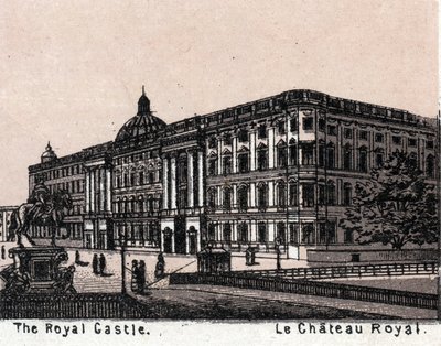 Berlín, Německo: pohled na královský hrad. v „“ Svět ilustruje 168 pohledů““ Nedatováno (konec 19. století) od Unknown artist