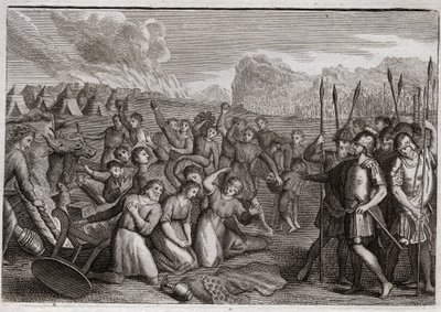 Bible of Royaumont, Starý zákon: Zkáza Hai. Joshua po zkáze Jericha zaútočí na město Hai (Ai), kde je nejprve odražen kvůli zločinu Akana (Achan, Achar, Hacan, Hacar), ale po potrestání Achana; on bere ci od Unknown artist