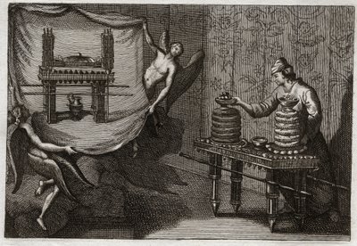 Bible of Royaumont, Starý zákon: Stůl předkládání chlebů ve svatostánku. Ilustrace z roku 1811. od Unknown artist
