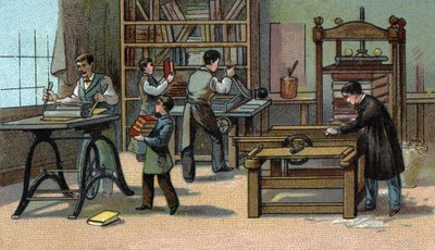 Vazačská dílna: Chromolitografie konce 19. století od Unknown artist