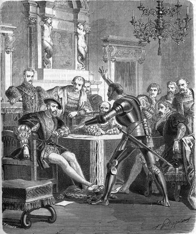 Blaise de Monluc (1502-1577), maršál Francie na dvoře Francois 1st. Rytina 19. století. od Unknown artist