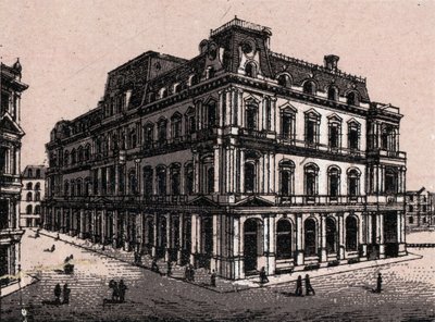 Boston, USA: pohled na poštu. v „“ Svět ilustruje 168 pohledů““ Nedatováno (konec 19. století) od Unknown artist