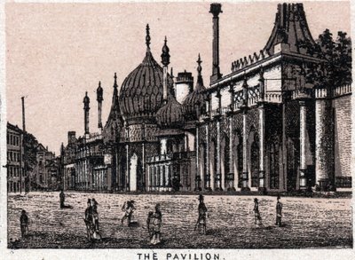 Brighton, Anglie: pohled na pavilon. v „“ Svět ilustruje 168 pohledů““ Nedatováno (konec 19. století) od Unknown artist
