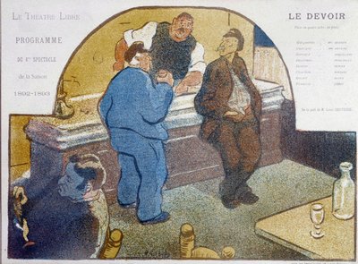 Café de Paris: zinek - kresba, konec 19. století, Carnavalet. od Unknown artist