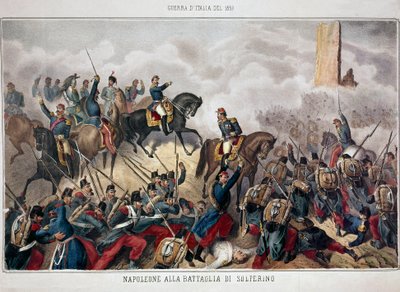 Italské tažení: „“ Bitva u Solferina, 24. června od Unknown artist