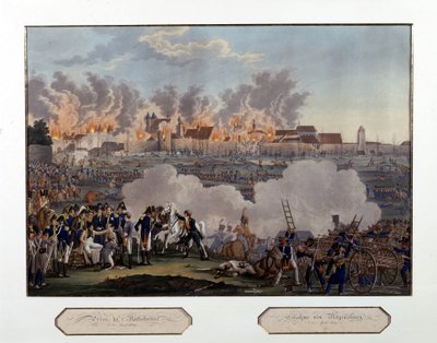 Dobytí Řezna, napoleonská válka, 23. dubna od Unknown artist