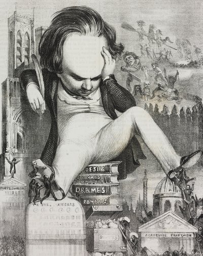 Karikatura Victora Huga (1802-1885) od Unknown artist