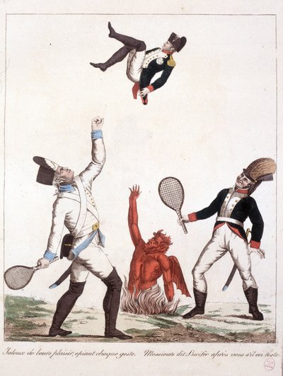 Kreslený film o Napoleonu Bonaparte - v Napoleonovi I., karikatury, sbírka figurín. 1814 - 1815. B.H.V.P. od Unknown artist