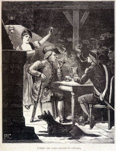 Zásobník v hospodě. od Unknown artist