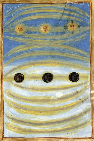 Nebeská znamení viděná v den smrti Anny de Bretagne od Unknown artist