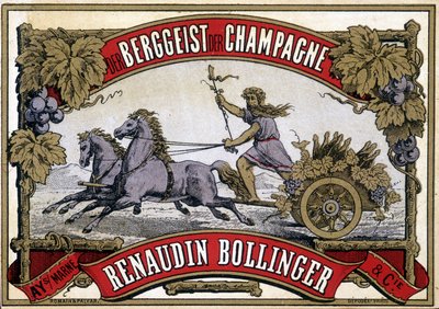 Etiketa šampaňského „Renaudin Bollinger““. od Unknown artist