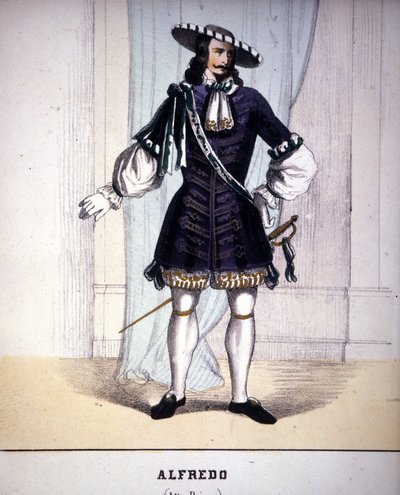 Postava Alfreda Germonta ve filmu „La Traviata“ od Giuseppe Verdiho. od Unknown artist
