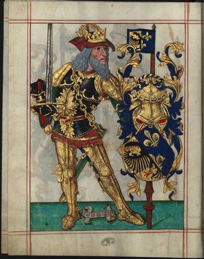 Karel Veliký (742-814) - Karel Veliký (z Knihy Ameiro-Mor) od Anonymous od Unknown artist