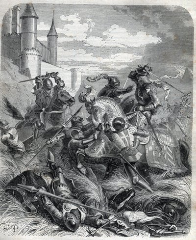 Karel III., známý jako Karel z Durasu (Durazzo), neapolský král vstoupil do Neapole s pomocí lidu 16. července od Unknown artist