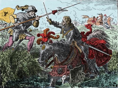 Charles Smělý v Nancy - Charles de Valois Burgundsko, známý jako Hardi nebo Temeraire (1433-1477), vévoda z Burgundska, v bitvě u Nancy od Unknown artist