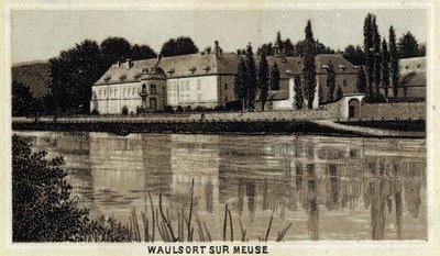 Chateau de Waulsort sur Meuse, Valonský region, Belgie. od Unknown artist