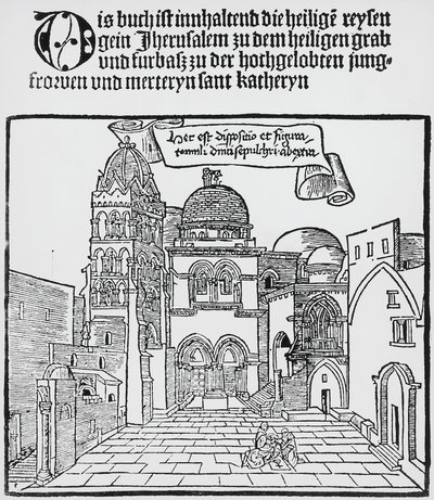 Kostel Božího hrobu v Jeruzalémě od Unknown artist