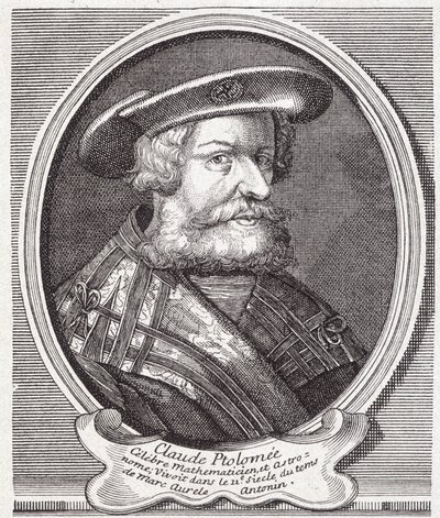 Claude Ptolemaios (v. 90 - v. 168), řecký astronom, matematik a geograf. Rytina 19. století. od Unknown artist