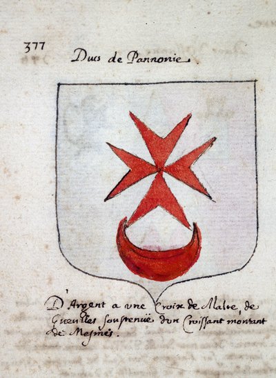 Erb vévody z Panonie - sd 19. století od Unknown artist