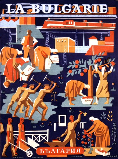 Komunistické Bulharsko při práci od Unknown Artist